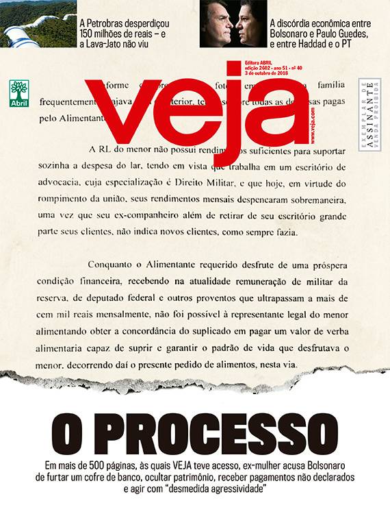 Bolsonaro escondeu bens, tinha renda inexplicada, furtou cofre e era agressivo, acusa processo de ex-mulher