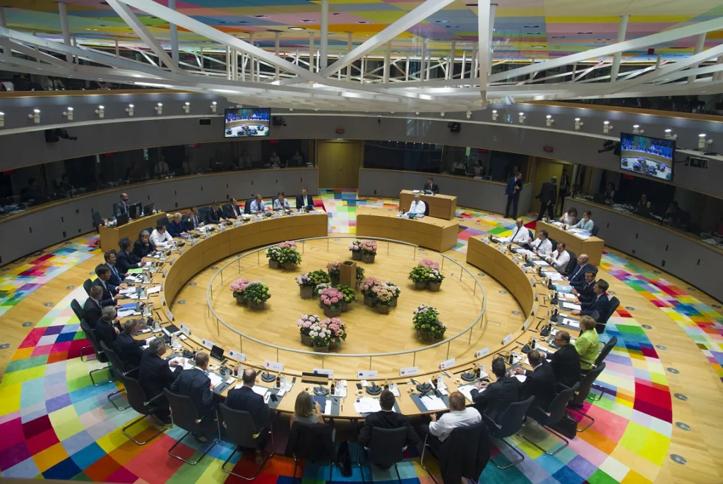 Sala de reuniões do Conselho Europeu