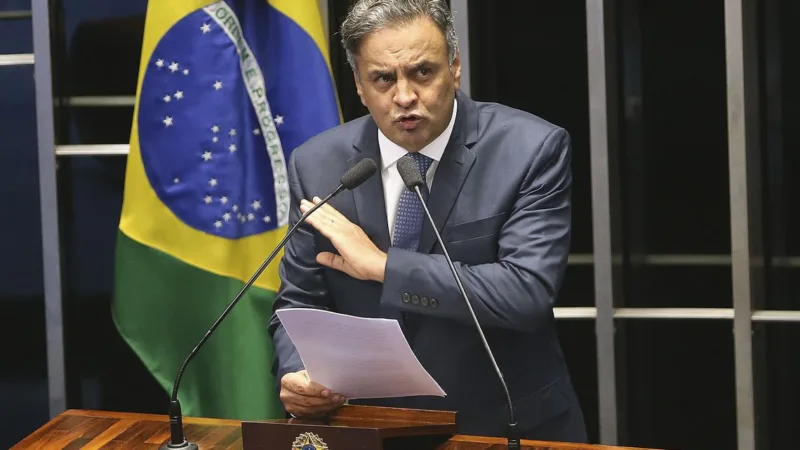 STF determina bloqueio de R$ 1,6 milhão em bens de Aécio Neves
