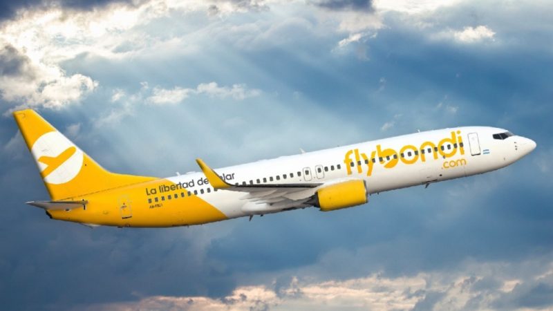 Aérea ‘low cost’ Flybondi começa a operar voos de SP a Buenos Aires