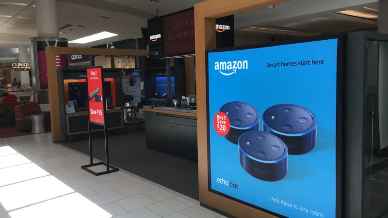 Amazon vai fechar 87 quiosques ‘pop-up’ nos EUA após ano de testes