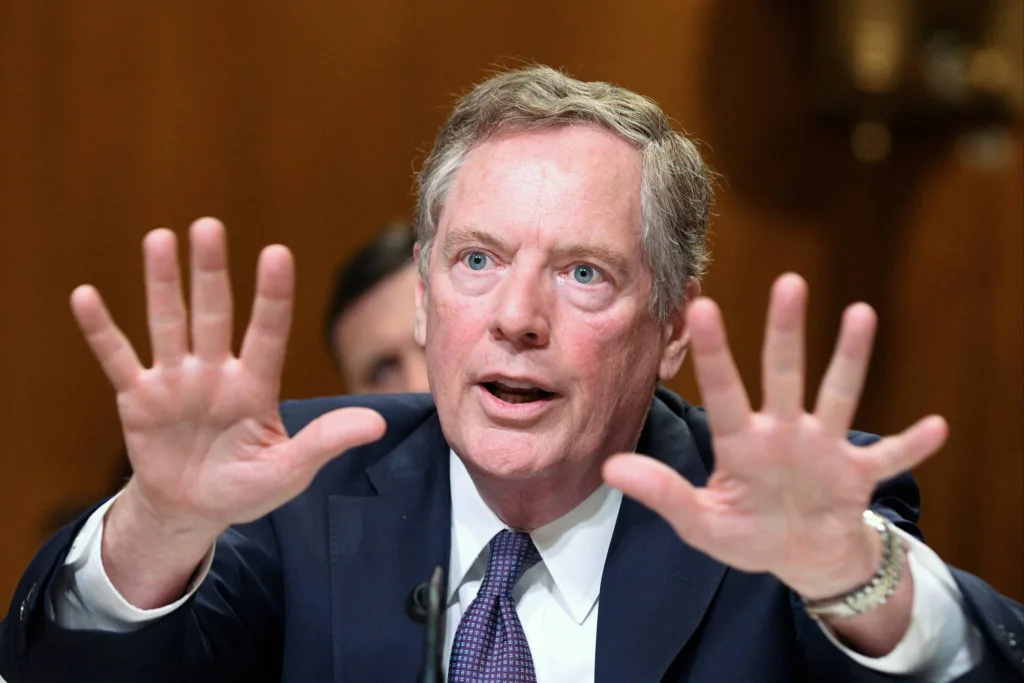 Lighthizer: Tarifas não são suficientes para a China parar de trapacear
