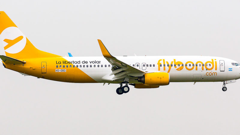 Aérea argentina low-cost Flybondi é autorizada a operar no Brasil