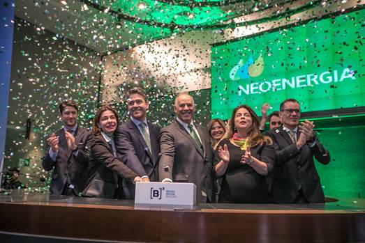 Neoenergia sobe mais de 8% em estreia de IPO na B3