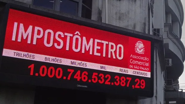 Impostômetro atinge a marca de R$ 1 trilhão neste sábado