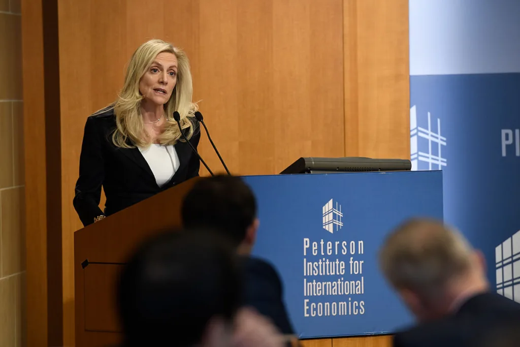 Lael Brainard, presidente do conselho dos diretores do Fed