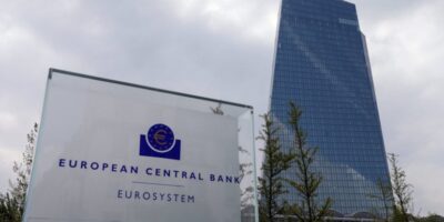 Meta de inflação da zona do euro “está distante”, informa BCE