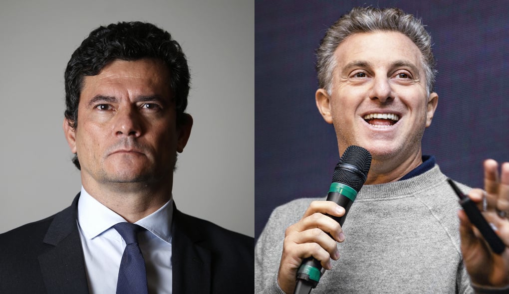 O ex-ministro Sergio Moro e o apresentador Luciano Huck estão negociando uma aliança para disputar a Presidência em 2022.