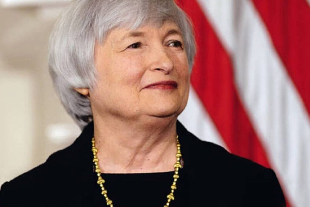 A secretária do Tesouro dos Estados Unidos, Janet Yellen, disse neste domingo que enxerga um risco pequeno para inflação no país.