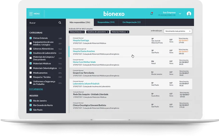 Bionexo, que oferece soluções para o setor da saúde, protocola registro de IPO na CVM