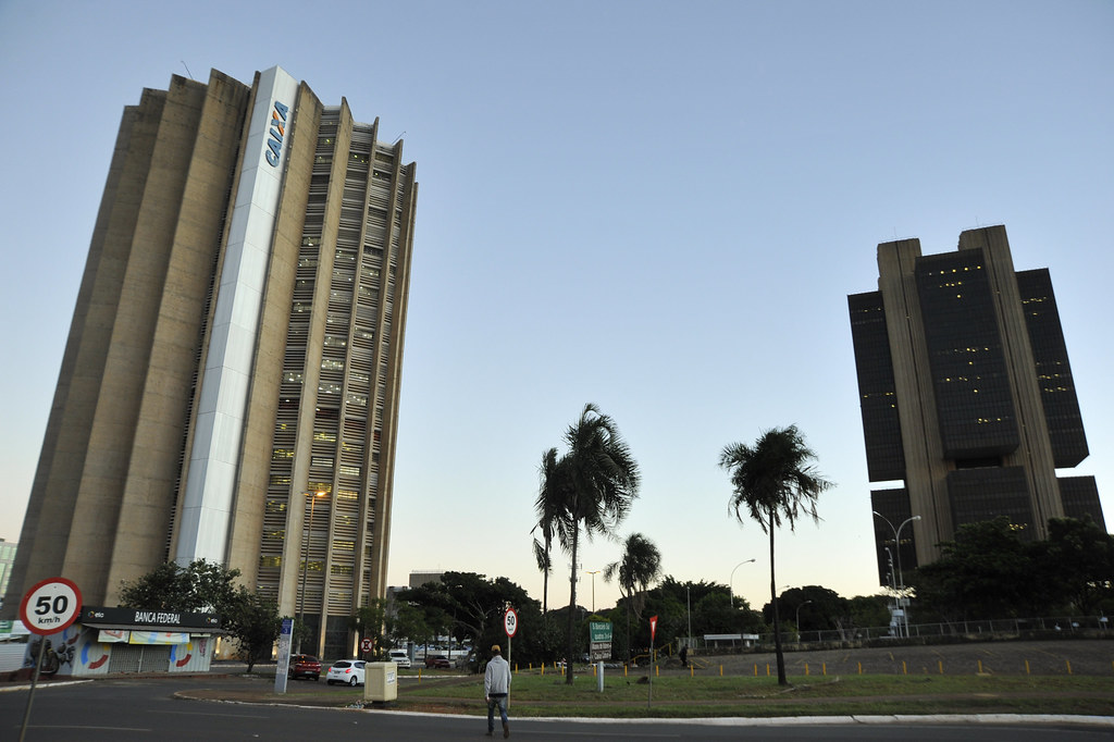 Fachada do edifício-sede do banco Caixa Econômica Federal (CEF) e do Banco Central do Brasil - Foto: Leonardo Sá/Agência Senado