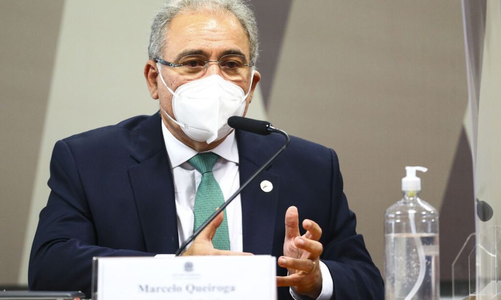 O ministro da Saúde, Marcelo Queiroga, revelou que a pasta estuda uma campanha de testagem em massa do novo coronavírus (Covid-19).