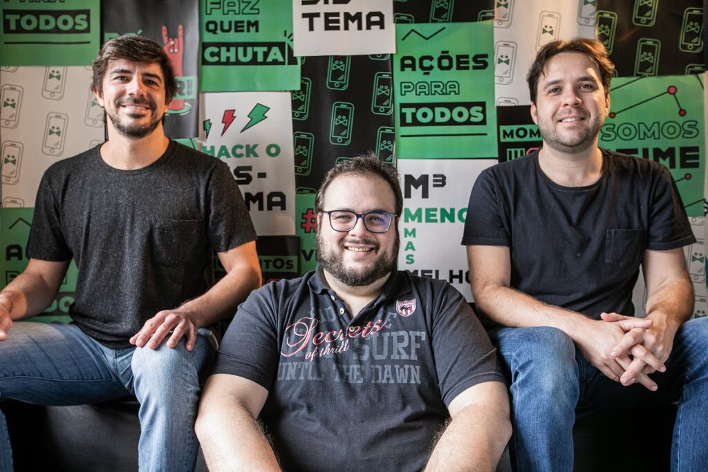 Felipe Catão, Tom Bernardes e Marcelo Zuppardo, fundadores da Guru - Foto: Divulgação