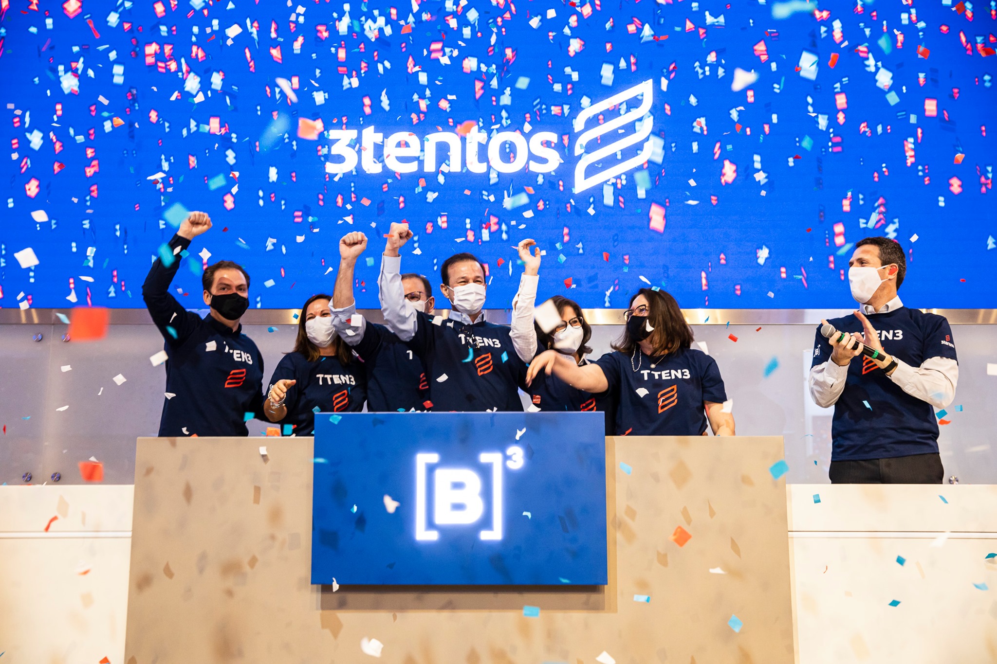 Ação da 3tentos (TTEN3) termina em queda de 1,22% em estreia na B3