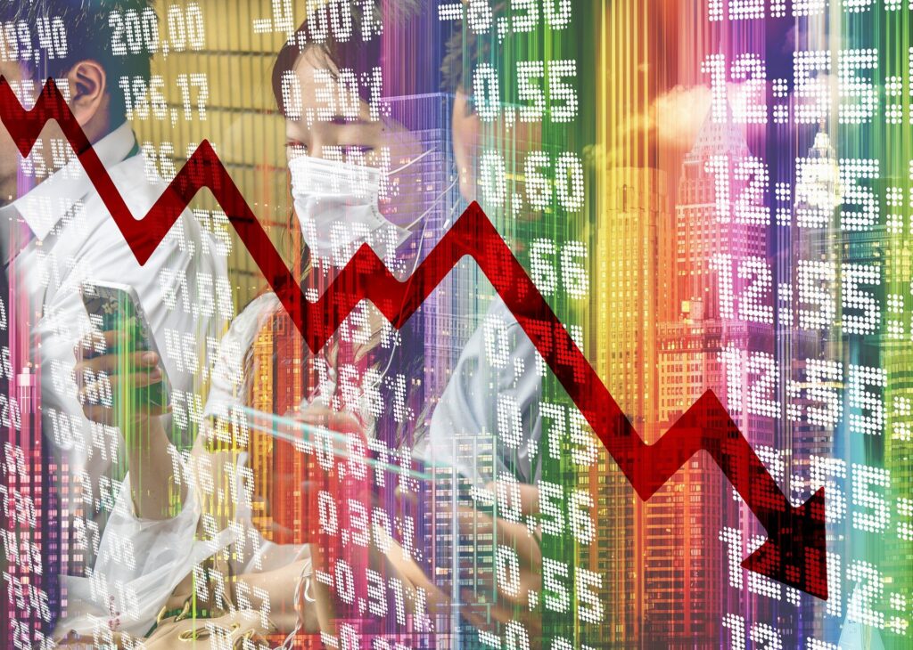 Ibovespa em queda com nova variante do coronavírus