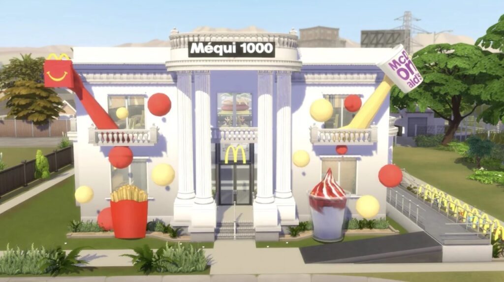 Méqui 1000, do McDonald's, no jogo The Sims