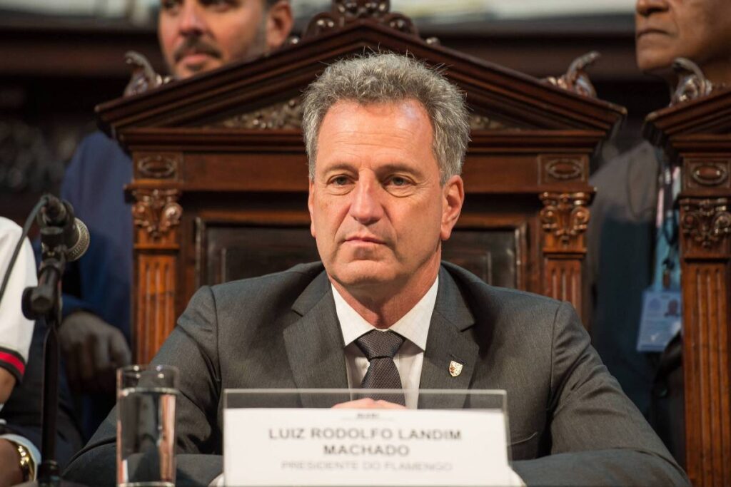 Rodolfo Landim desistiu de presidir o conselho do Flamengo. Alexandre Vidal/Flamengo