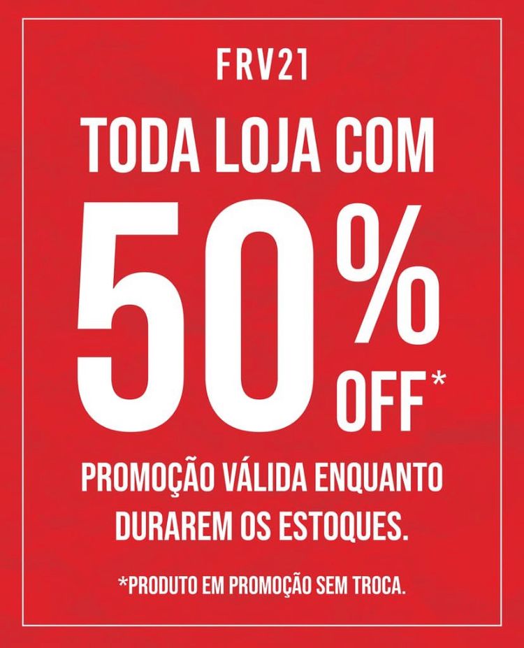 Forever 21 dá descontos de 50% antes de fechar lojas no Brasil