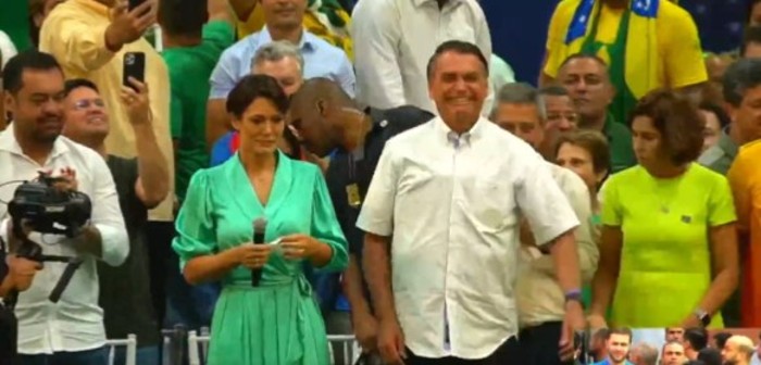 Bolsonaro na convenção nacional do PL. Foto: Reprodução
