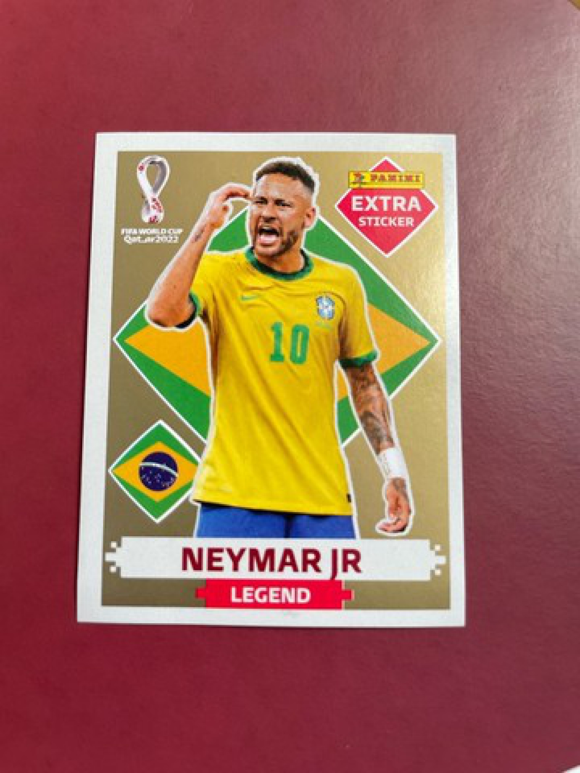 Figurinhas Copa 2022 Qatar Legends - 8 Un + Neymar Bronze