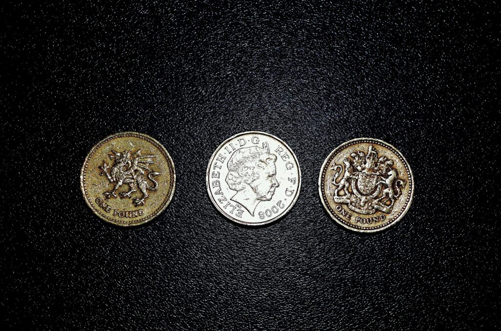 Em circulação, libras atuais são estampadas com o Rosto da Rainha Elizabeth - Foto: Pixabay