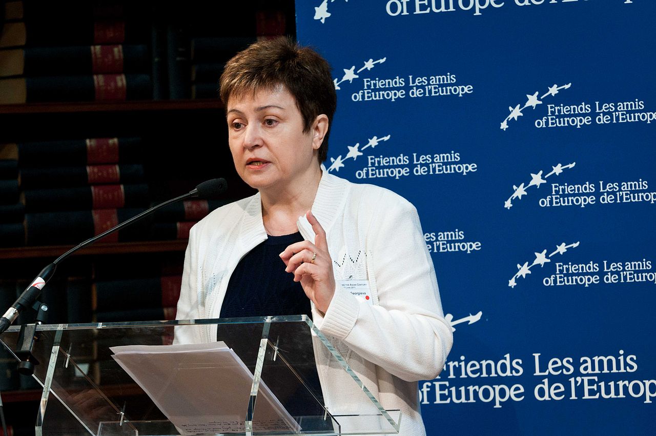 A diretora-gerente do Fundo Monetário internacional (FMI), Kristalina Georgieva - Foto: Wikimedia Commons