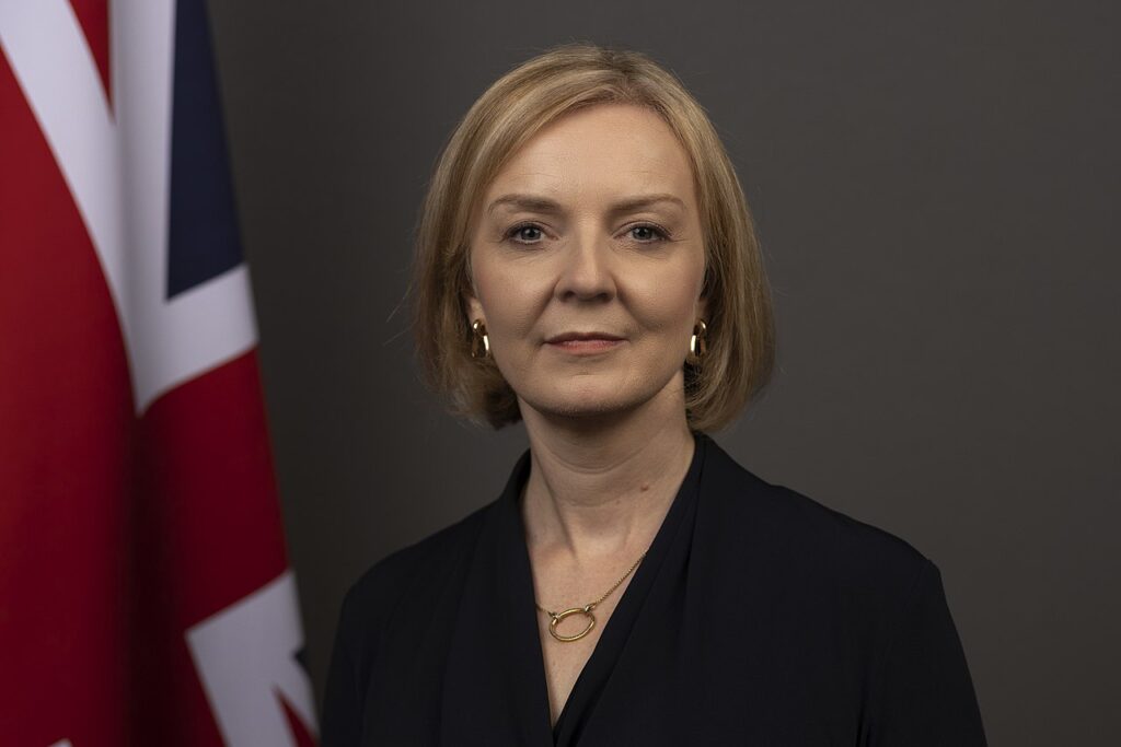 A primeira-ministra do Reino Unido, Liz Truss - Foto: Wikimedia Commons
