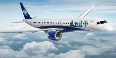 Azul (AZUL4) receberá 13 novas aeronaves 195-E2 da Embraer (EMBR3) em 2024, com investimento de R$ 3 bi