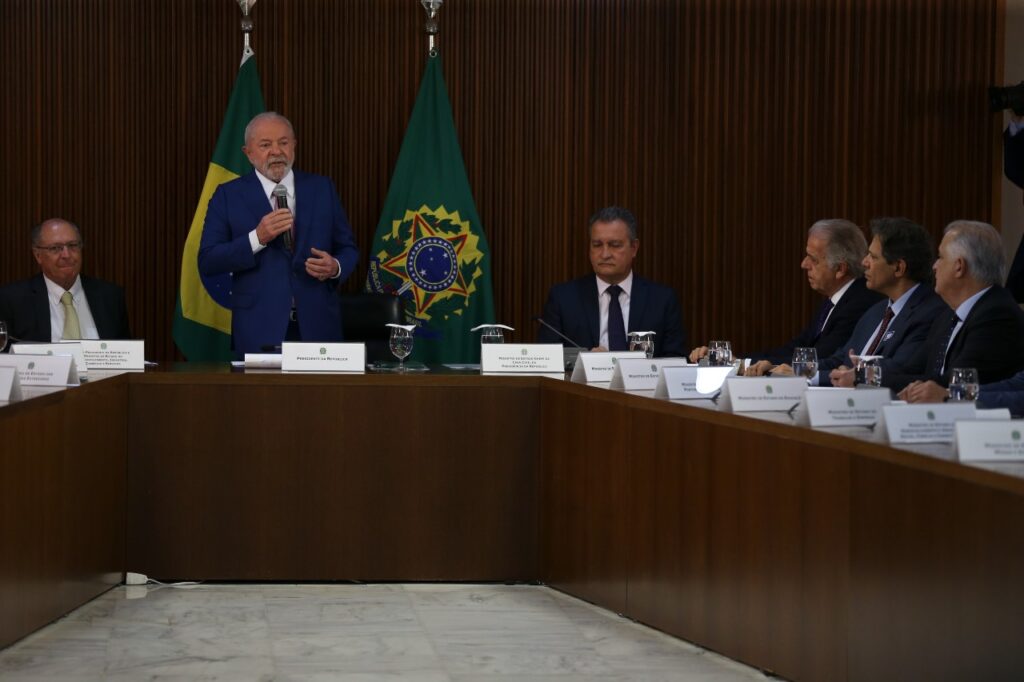 Lula faz primeira reunião ministerial do governo. Foto: José Cruz/Agência Brasil
