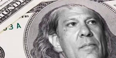 Fernando Haddad em cédulas de dólar. Foto: Montagem/Suno Notícias