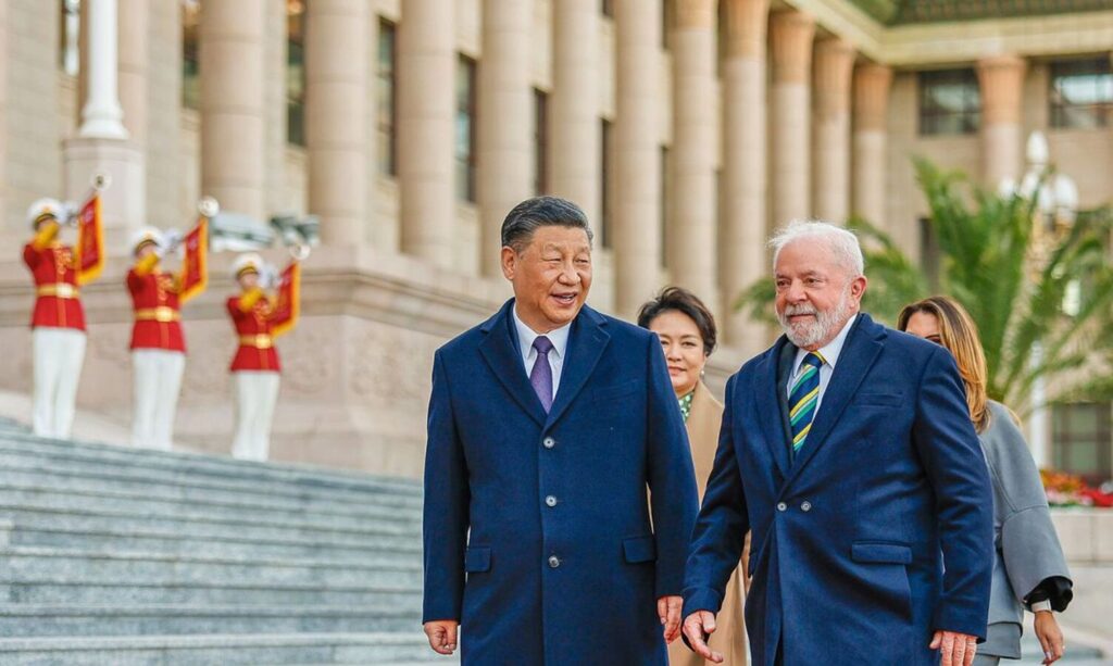 Lula e Xi Jinping assinaram 15 acordos de parceria em Pequim. Foto: Ricardo Stuckert/Agência Brasil