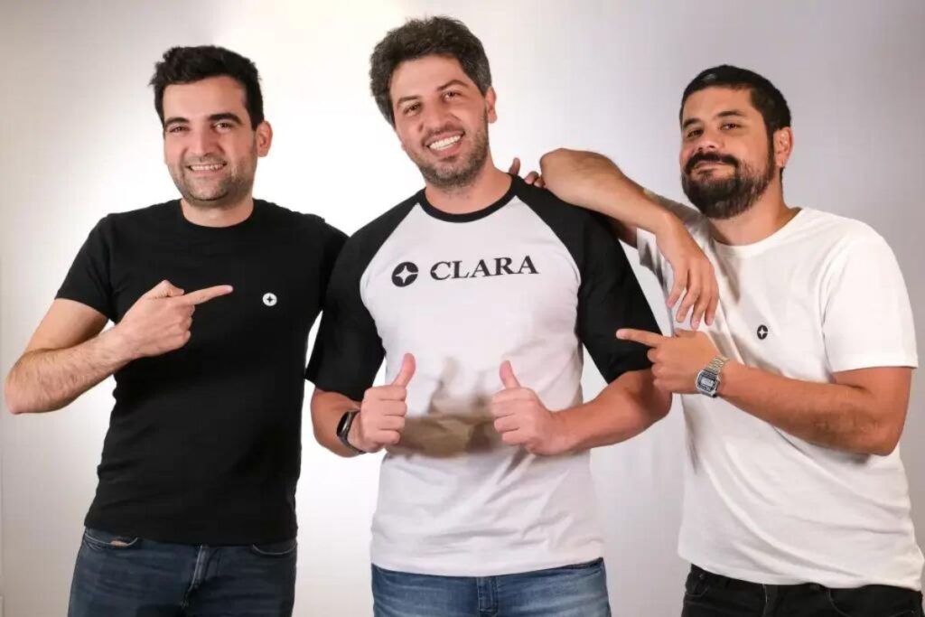 CEO e fundadores da startup fintech Clara