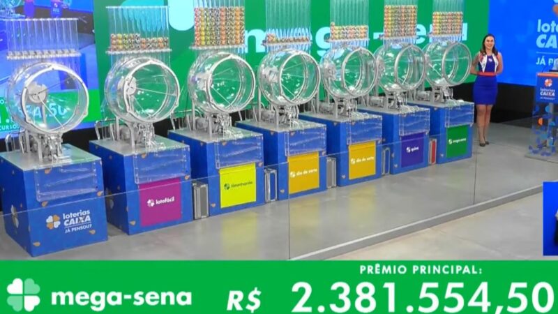 Mega-Sena 2696: Bolão de 24 apostas leva prêmio de R$ 206 milhões