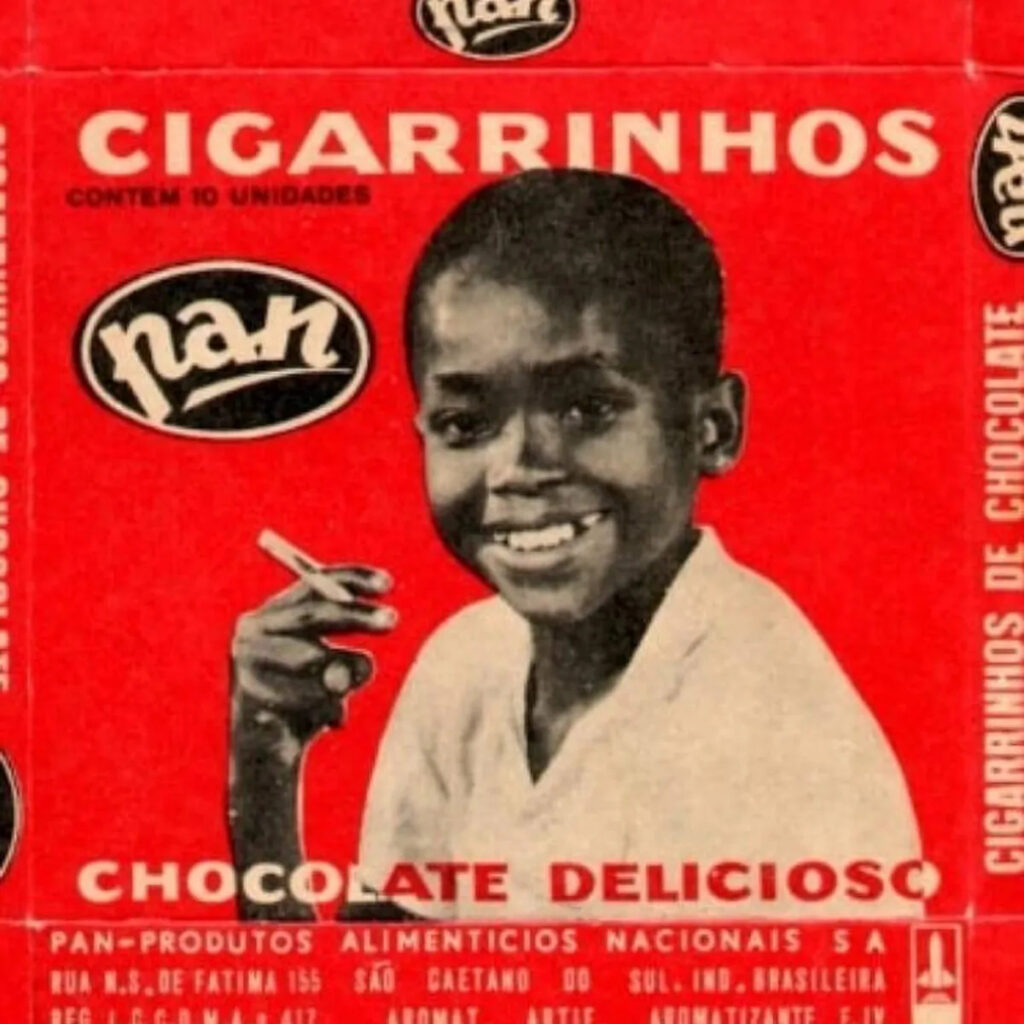 Pan (Produtos Alimentícios Nacionais) ficou famosa pelos "cigarrinhos de chocolate" - Foto: Divulgação