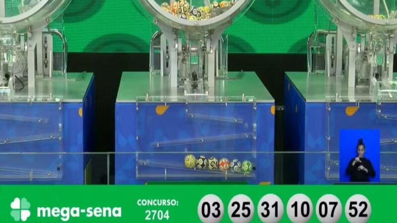 Mega-Sena 2713: Com ‘retorno’ do 26, prêmio acumula para R$ 72 milhões no próximo sorteio; veja números sorteados
