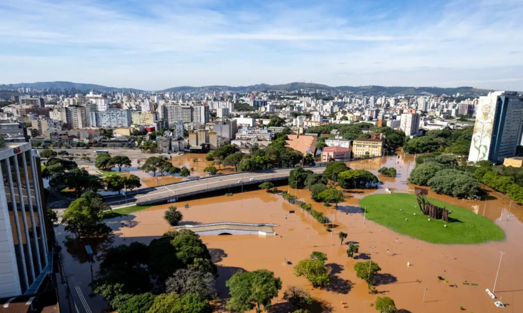 Inundações no Rio Grande do Sul. Foto: Agência Brasil/Gustavo Mansur.