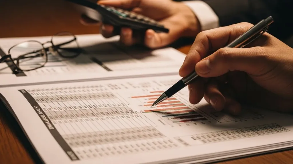 Uma pessoa está escrevendo em um pedaço de papel