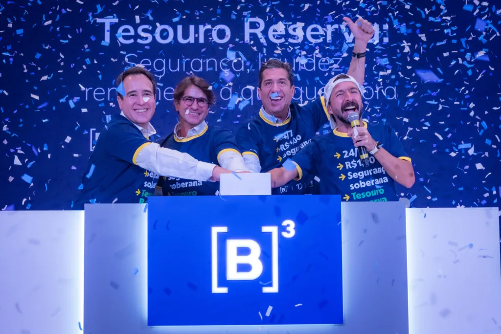 Tesouro Reserva estreia com operação 24h e foco em reserva de emergência. Crédito: Dus Hamanaka/B3