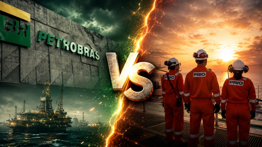 Petrobras (PETR4) e PRIO (PRIO3) entram em duelo de trade em meio à volatilidade do petróleo.