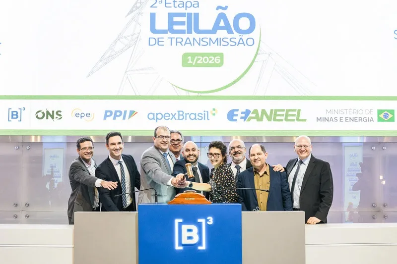 B3 recebe leilão de transmissão da Aneel.