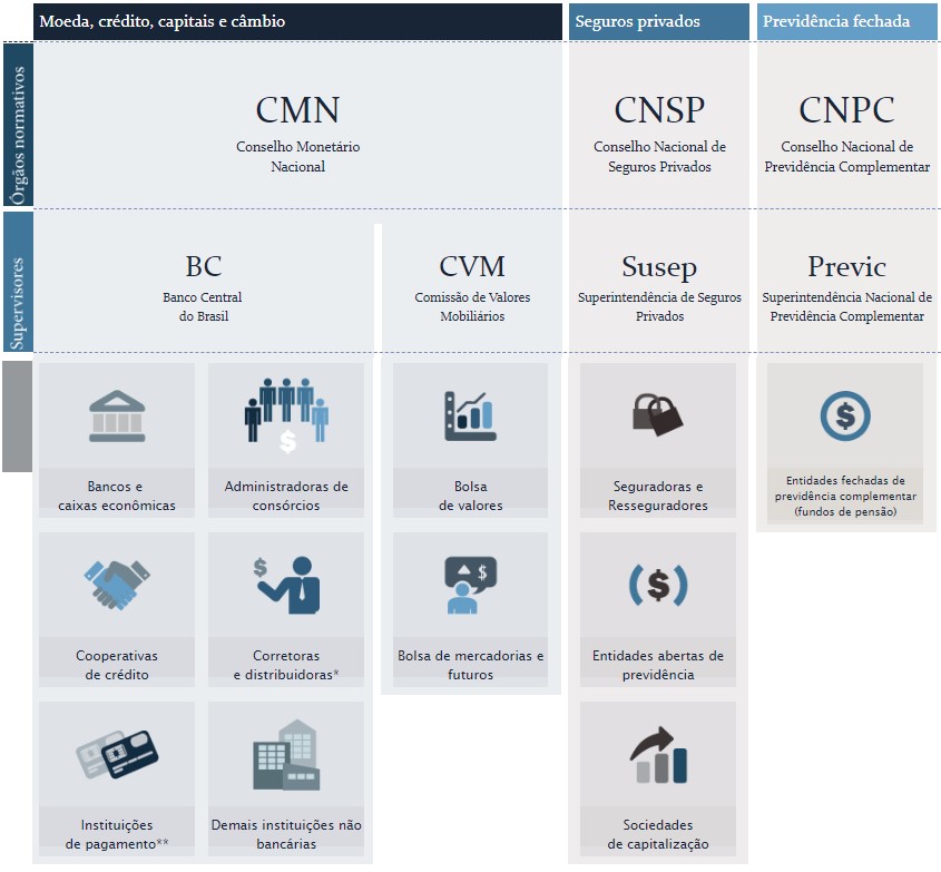 No Sistema Financeiro Nacional Temos Instituições Normativas E Operadoras