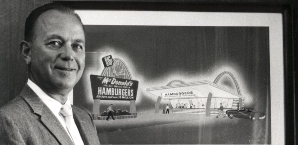 Ray Kroc em quadro do McDonalds