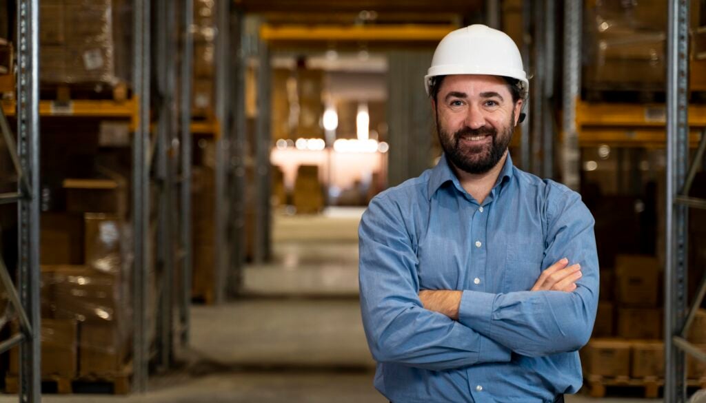 imagem de trabalhador com capacete branco para falar sobre o que é NIT